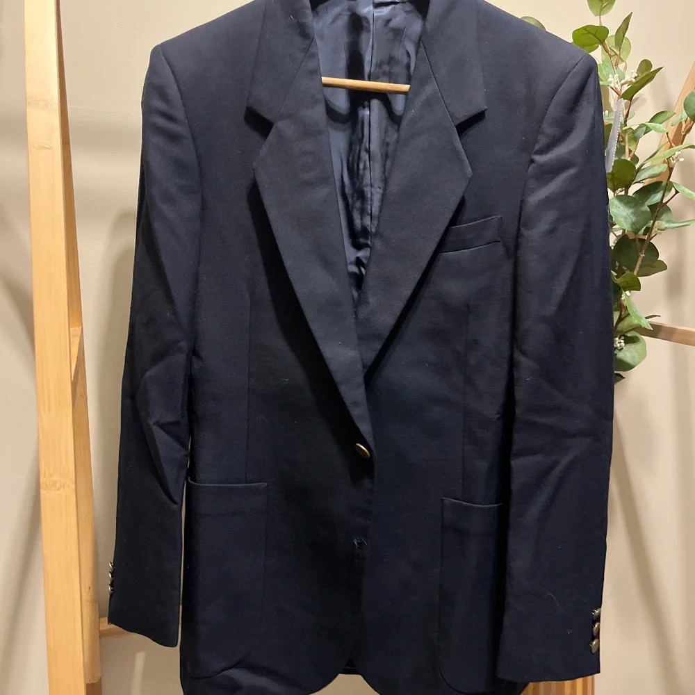 Vintage Yves Saint Laurent Wool Mens Blazer - Picture 2 of 4